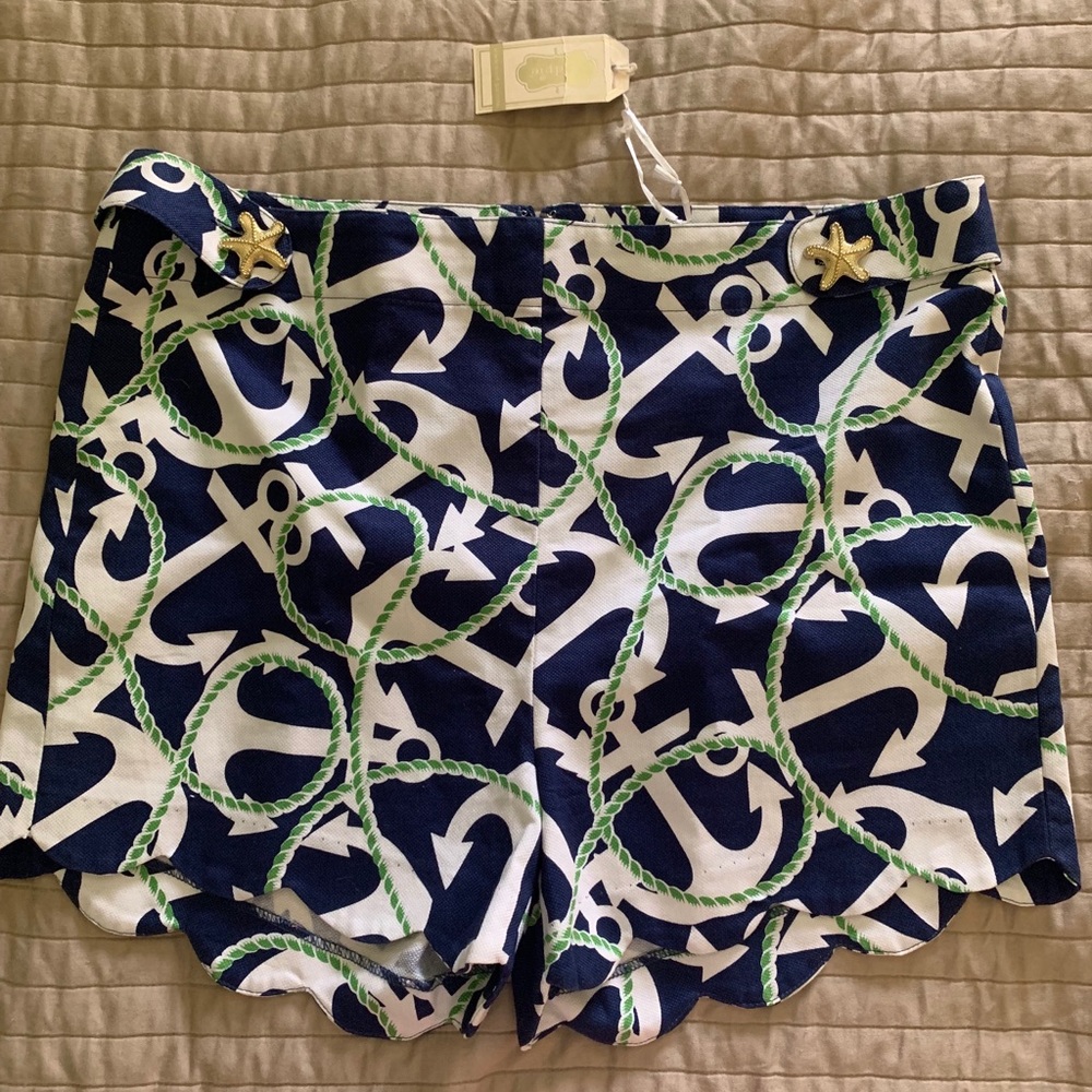❌❌SOLD❌❌ NWT Mudpie Shorts Navy Anchor, Size L